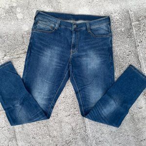 Mustang Men Jeans Blue Denim Jeans Slim Fit Jeans Size 38X34 inches